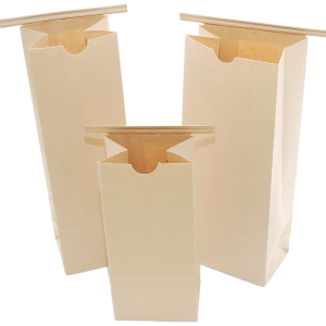 Compostable Paper Bags with Resealable Zipper