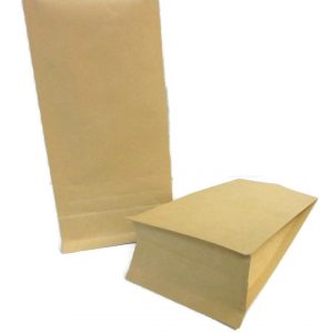 brown paper custom stand up packaging bags